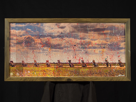 CADILLAC SPLATTER, 15x30"